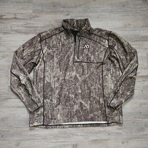 First Lite Men's Furnabe Camouflage Hunting Quarter Zip Xl Wool